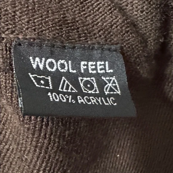 Dark Brown Open Front Wrap/Shawl Cardigan - Picture 5 of 5